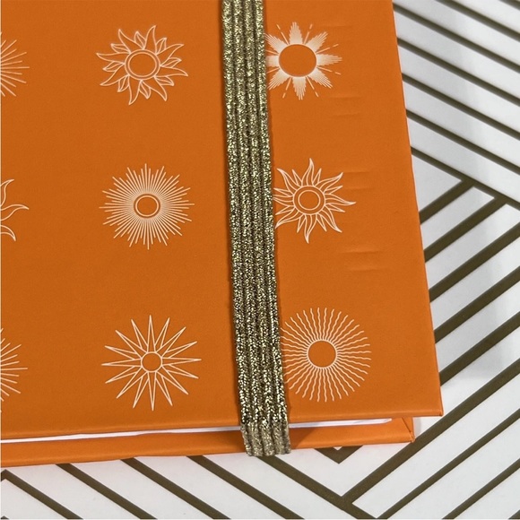 Trust The Universe Lined Hardcover Journal Notebook Orange Gold Celestial Sun - Picture 7 of 16